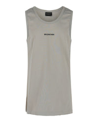 Balenciaga Mens Embroidered Logo Tank