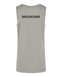 Balenciaga Mens Embroidered Logo Tank