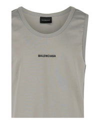 Balenciaga Mens Embroidered Logo Tank