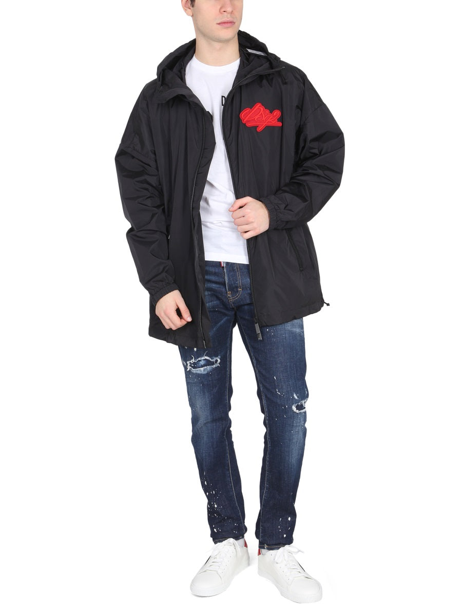 Dsquared2 Men Jacket With Logo Patch