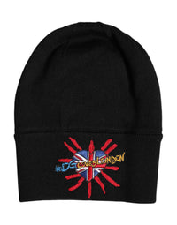 Dolce & Gabbana Dolce & Gabbana Black #DGLOVESLONDON Knitted Beanie Men's Hat