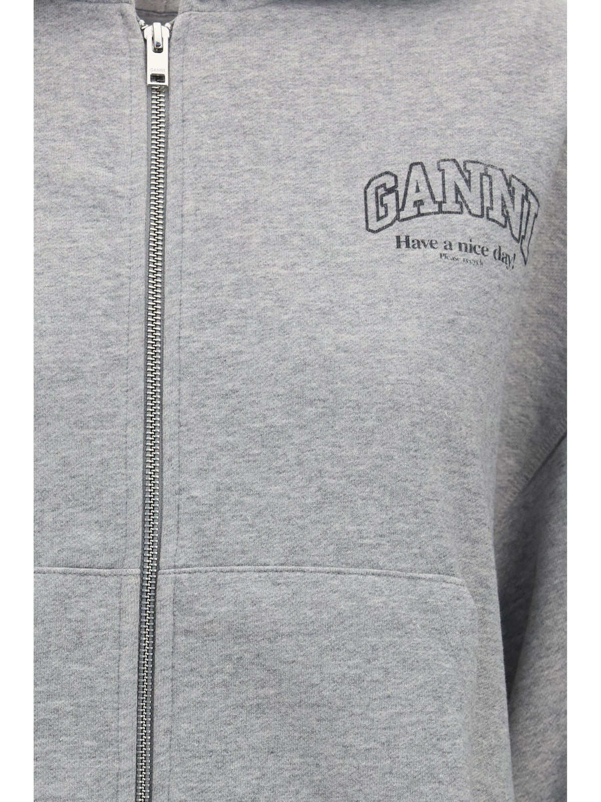 GANNI Ganni Women Cotton Zip-Up Hoodie