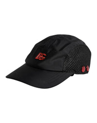 Dolce & Gabbana Black Nylon DG Logo 6 Panels Baseball Men's Cap