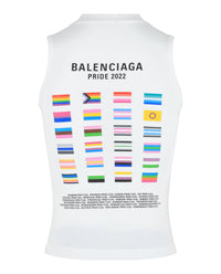 Balenciaga Mens Pride 2022 Fitted Graphic Tank