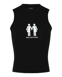 Balenciaga Mens Pride 2022 Fitted Graphic Tank