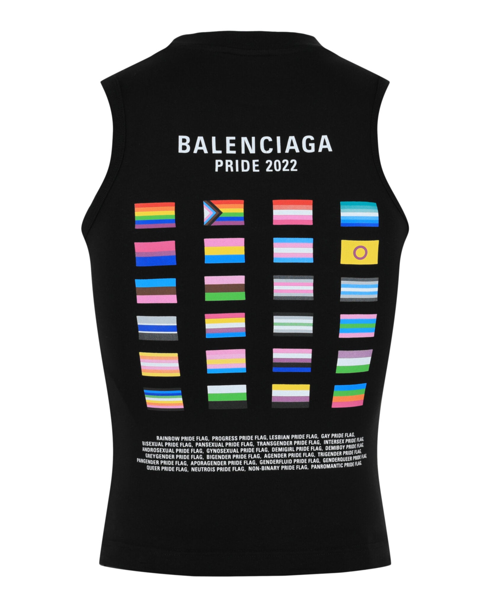 Balenciaga Mens Pride 2022 Fitted Graphic Tank
