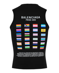Balenciaga Mens Pride 2022 Fitted Graphic Tank