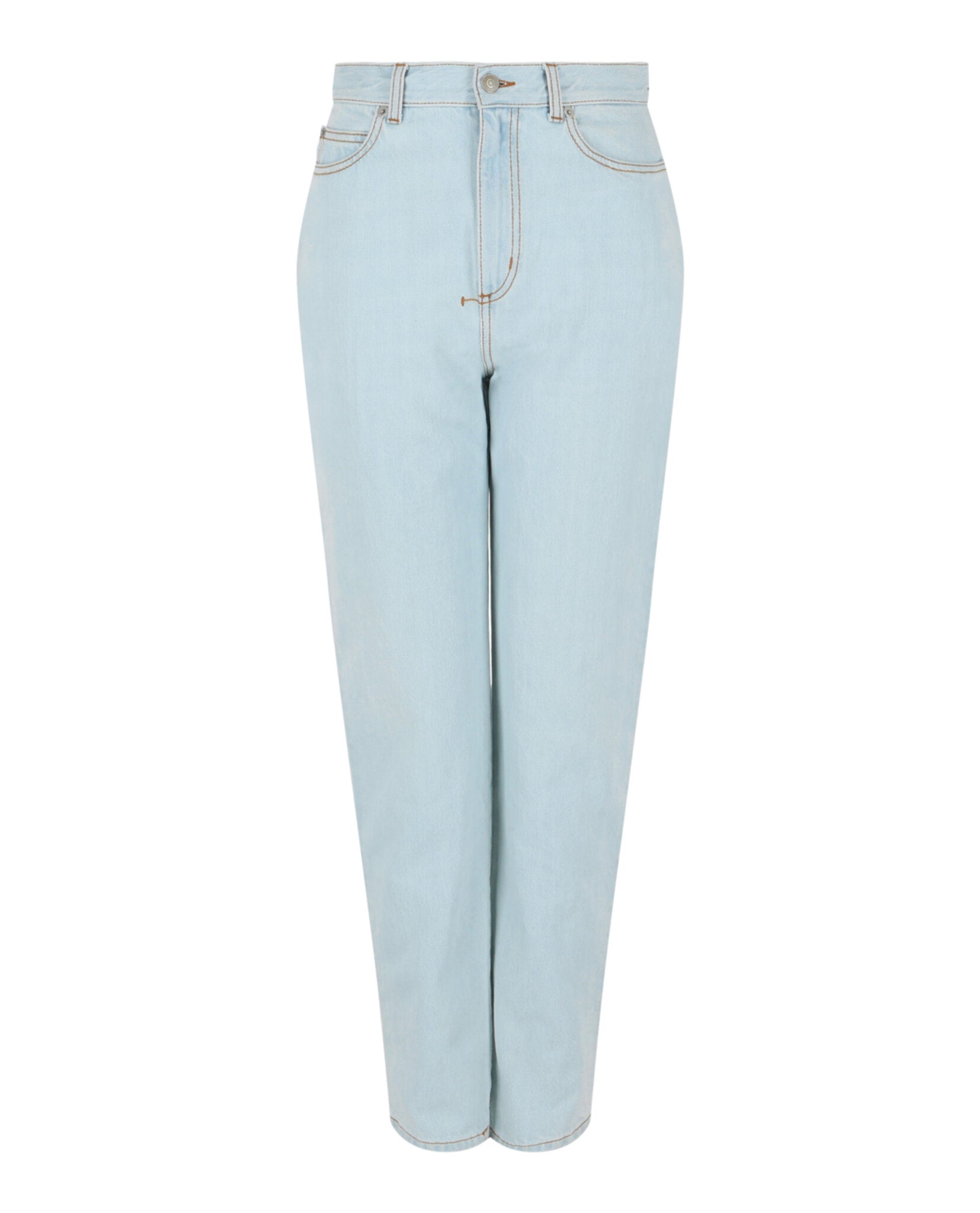 Alexander McQueen Alexander McQueen Womens High-Rise Wide-Leg Jeans