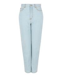Alexander McQueen Alexander McQueen Womens High-Rise Wide-Leg Jeans