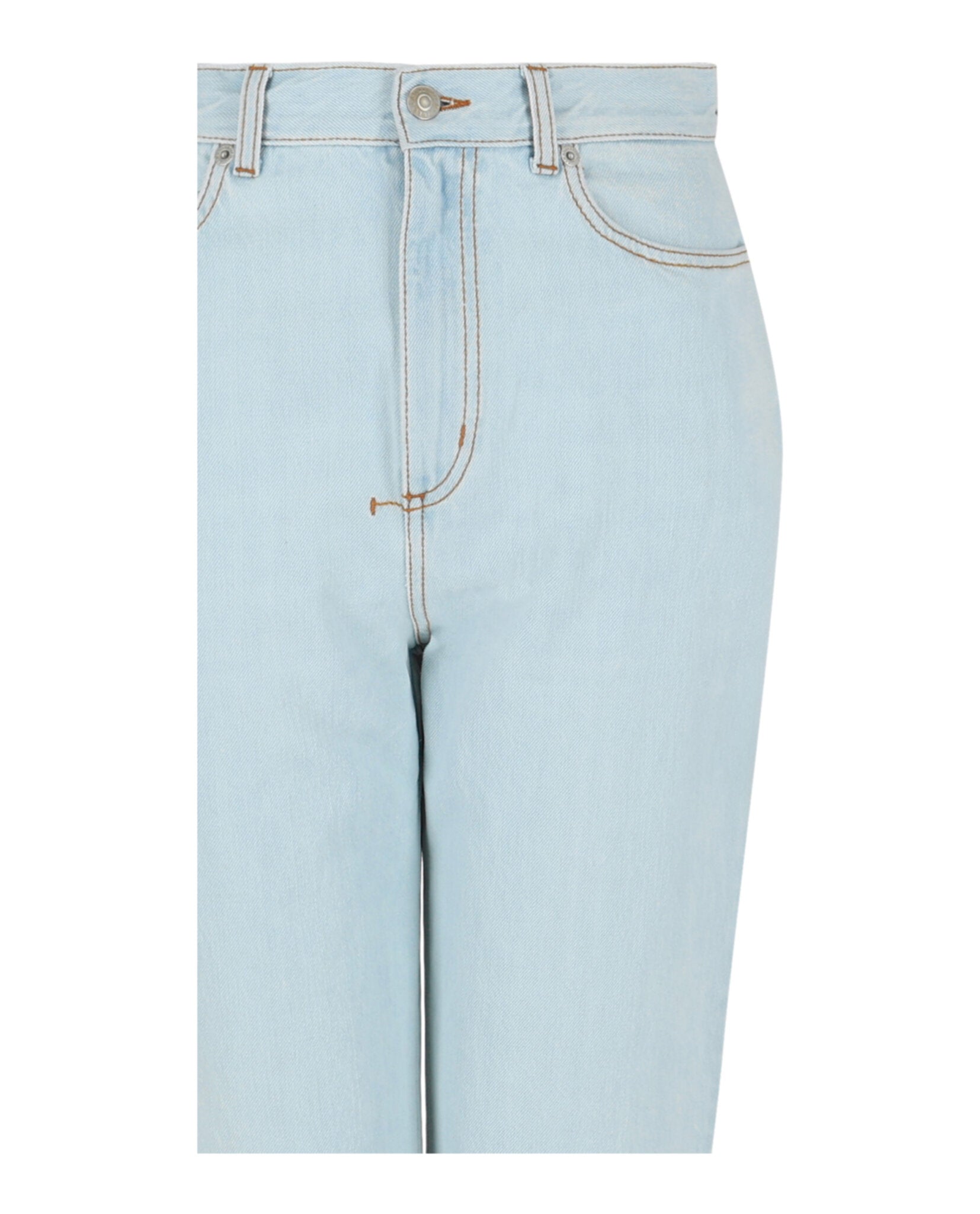 Alexander McQueen Alexander McQueen Womens High-Rise Wide-Leg Jeans