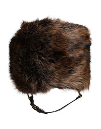 Dolce & Gabbana Brown Fur Women Bucket Women's Hat