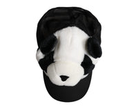 Dolce & Gabbana Black White Panda Fur Women Baseball Women's Cap