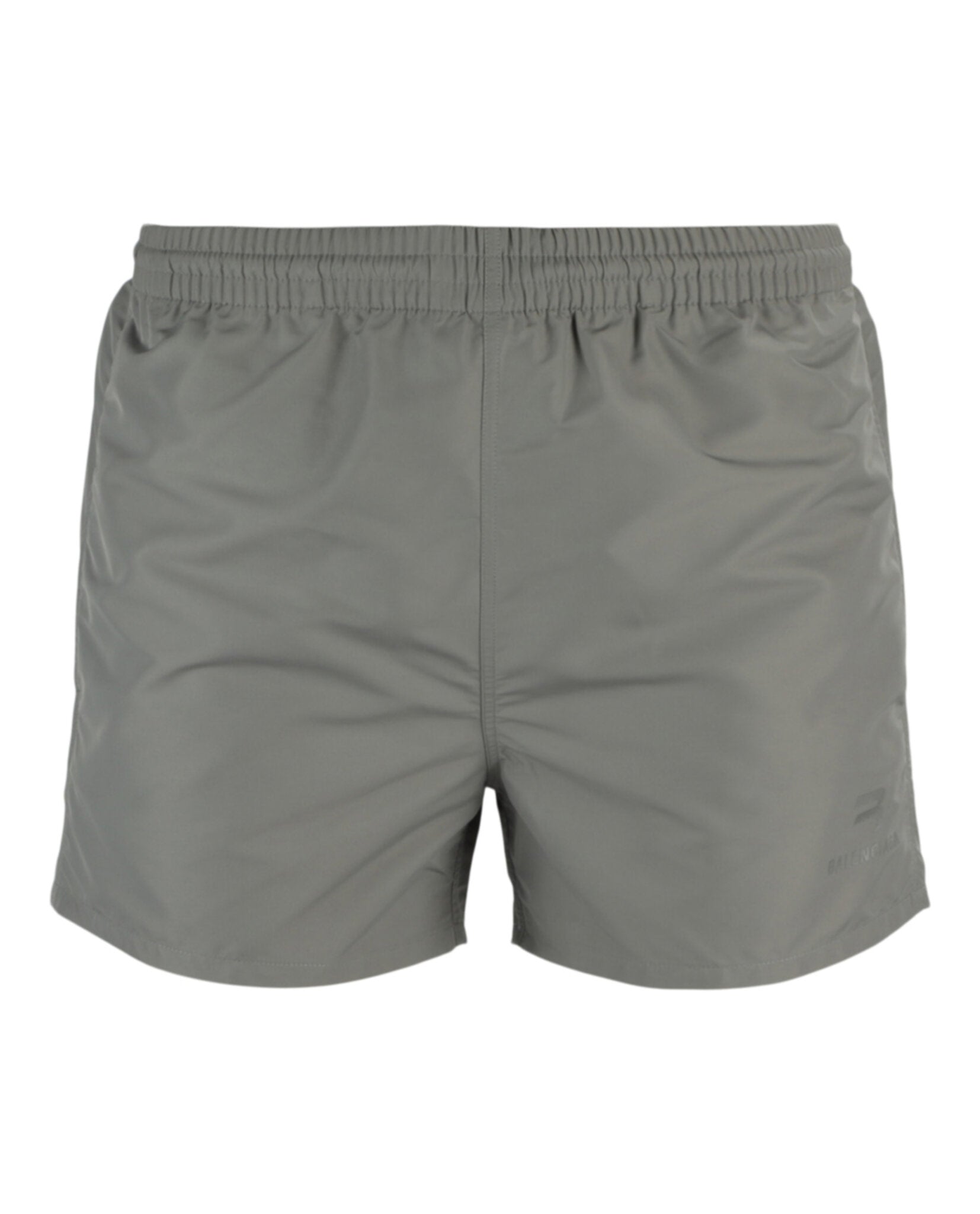 Balenciaga Mens Logo Printed Swim Shorts