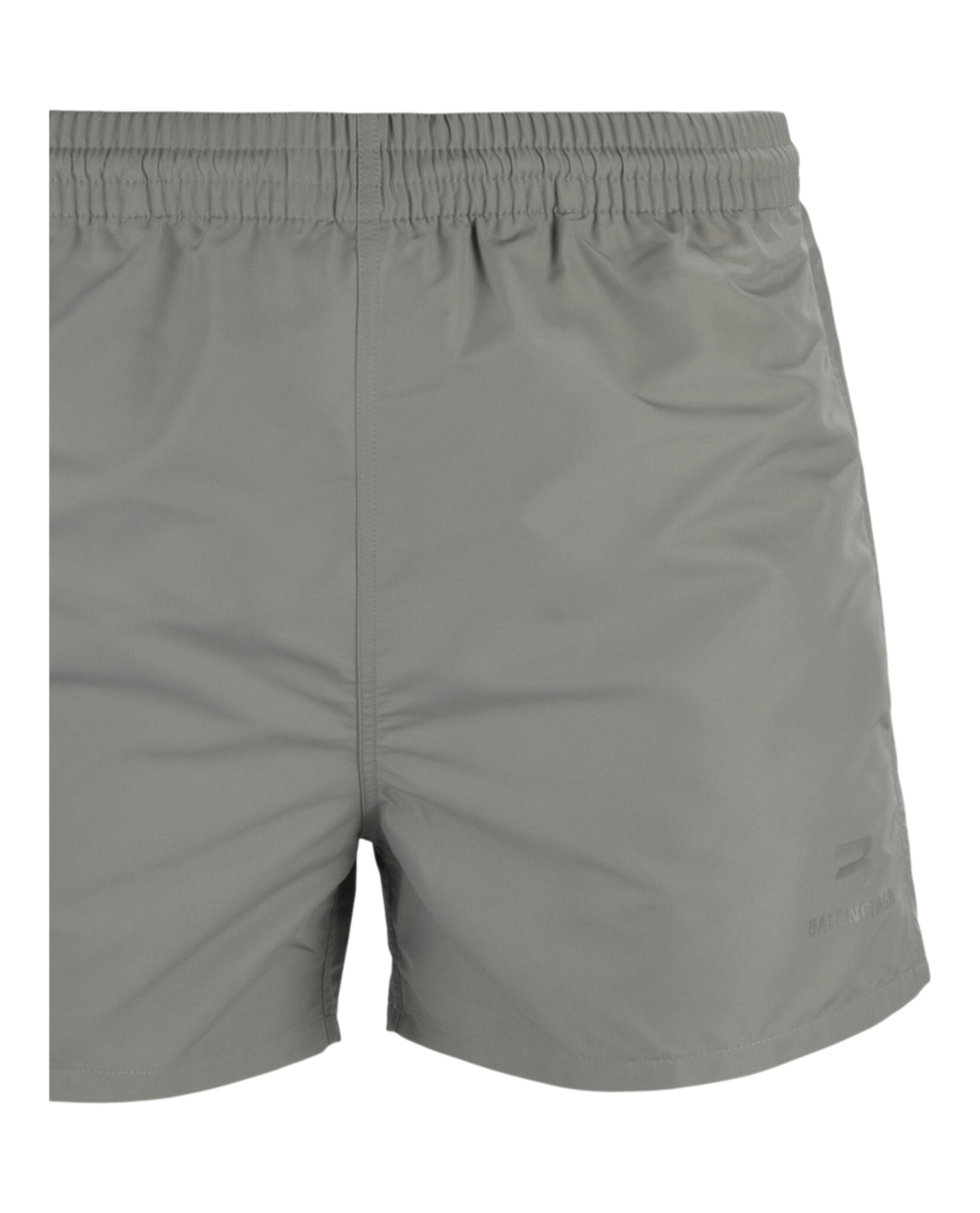 Balenciaga Mens Logo Printed Swim Shorts