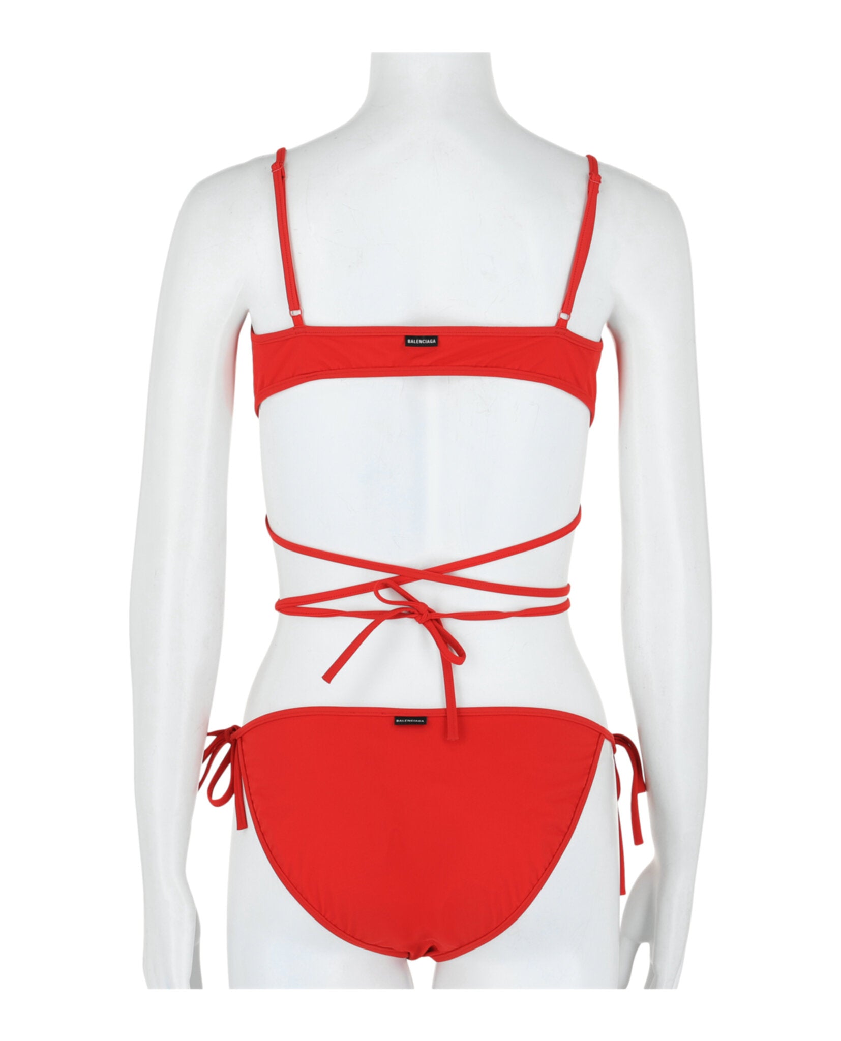 Balenciaga Womens Wrap-Around Bikini Set