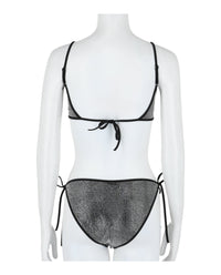 Balenciaga Womens Crystal Embellished Bikini Set