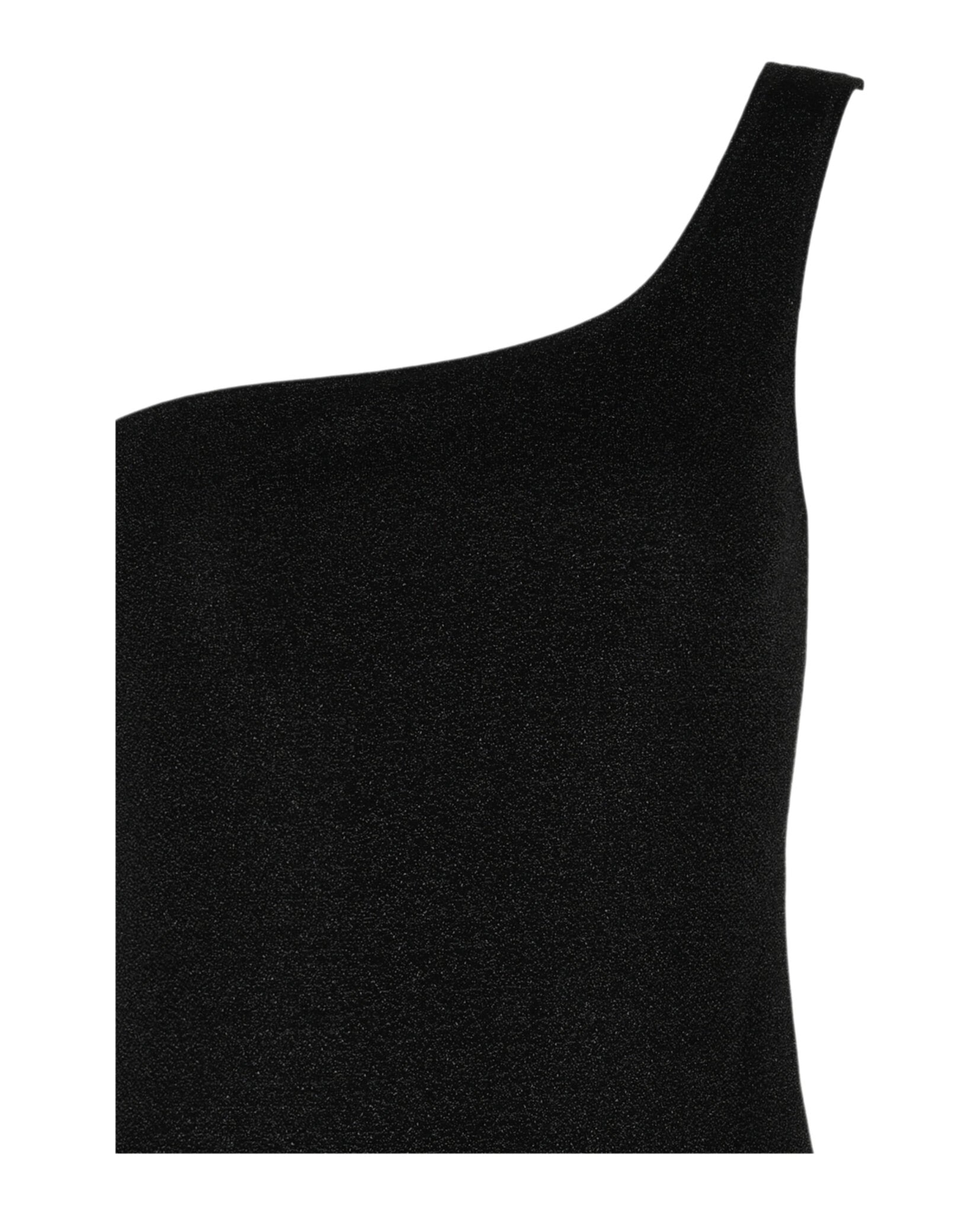 Balenciaga Womens Asymmetric Lurex One Piece Swimsuit