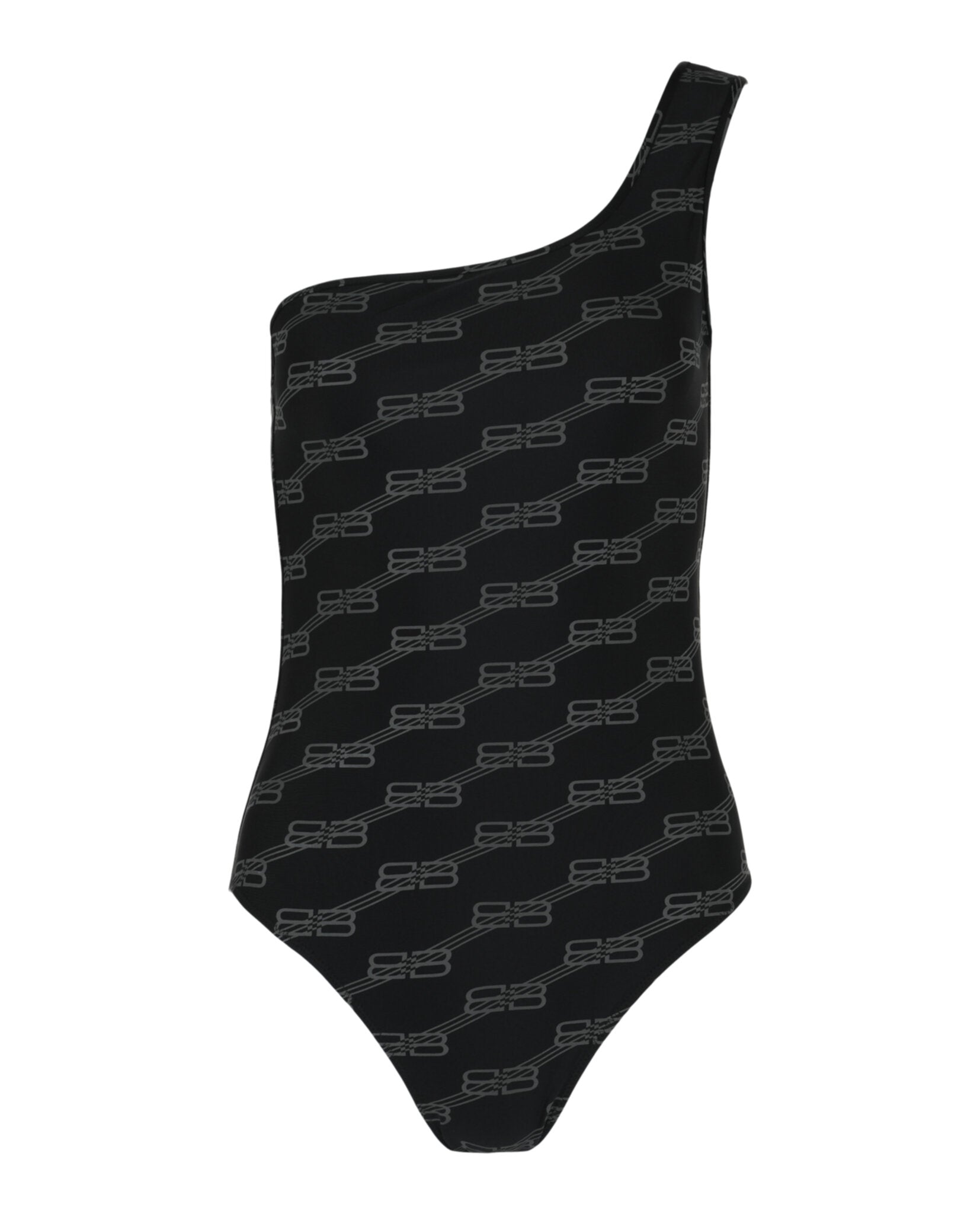 Balenciaga Womens Asymmetrical One-Piece Swimsuit