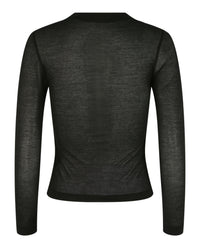 Balenciaga Balenciaga Womens Sheer Fitted Top