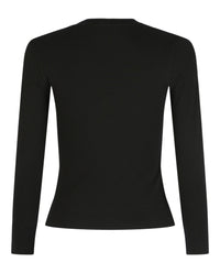 Balenciaga Womens BB Paris Icon Peel Long-Sleeve T-Shirt