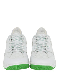Gucci Mens Basket Leather Low-Top Sneakers