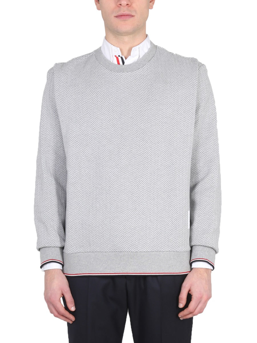 Thom Browne Men Herringbone Jersey