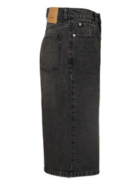 Ami Men Large Fit Bermuda Shorts Used Denim