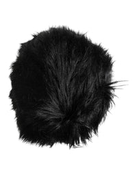 Dolce & Gabbana Black Faux Fur Bucket Women's Hat