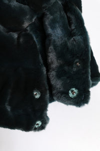 Dolce & Gabbana Black Weasel Fur Womens Beanie Hat