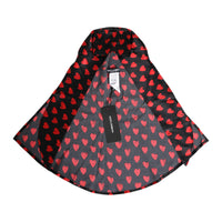 Dolce & Gabbana Black Red Hearts Polyester Women's Hat