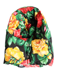 Dolce & Gabbana Multicolor Floral Print Whole Head Wrap Women's Hat
