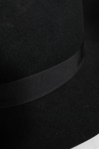 Dolce & Gabbana Black Wide Brim Trilby Fedora Women's Hat