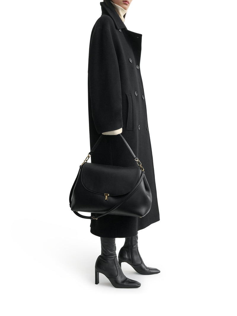 Toteme Women T-Lock Leather Shoulder Bag