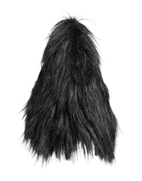 Dolce & Gabbana Black Acrylic Fur Womens Bucket Hat