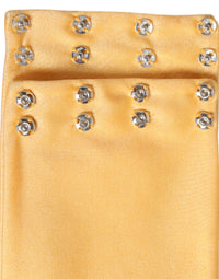 Dolce & Gabbana Yellow Nylon Stretch Women Neck Warmer Women's Scarf
