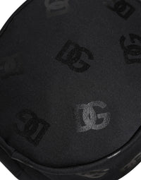 Dolce & Gabbana Black DG Monogram Polyester Jacquard Bucket Women's Hat