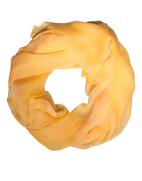 Dolce & Gabbana Yellow Silk Rectangle Wrap Shawl Women's Scarf