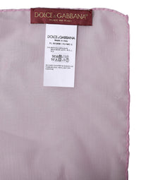 Dolce & Gabbana Pink Silk Rectangle Women Wrap Shawl Women's Scarf