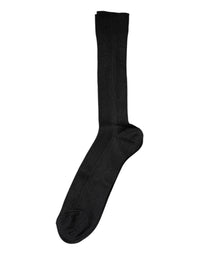 Dolce & Gabbana Black Cotton DG Logo Mid Calf Men Men's Socks