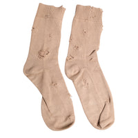 Dolce & Gabbana Beige Solid Stretch Mid Calf Men Men's Socks