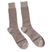 Dolce & Gabbana Brown Solid DG Logo Mid Calf Men Men's Socks