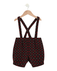 Gucci Unisex-Child GG Floral Logo Suspender Pants