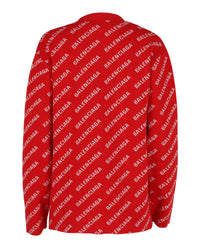 Balenciaga Balenciaga Womens Mini Allover Logo Cardigan