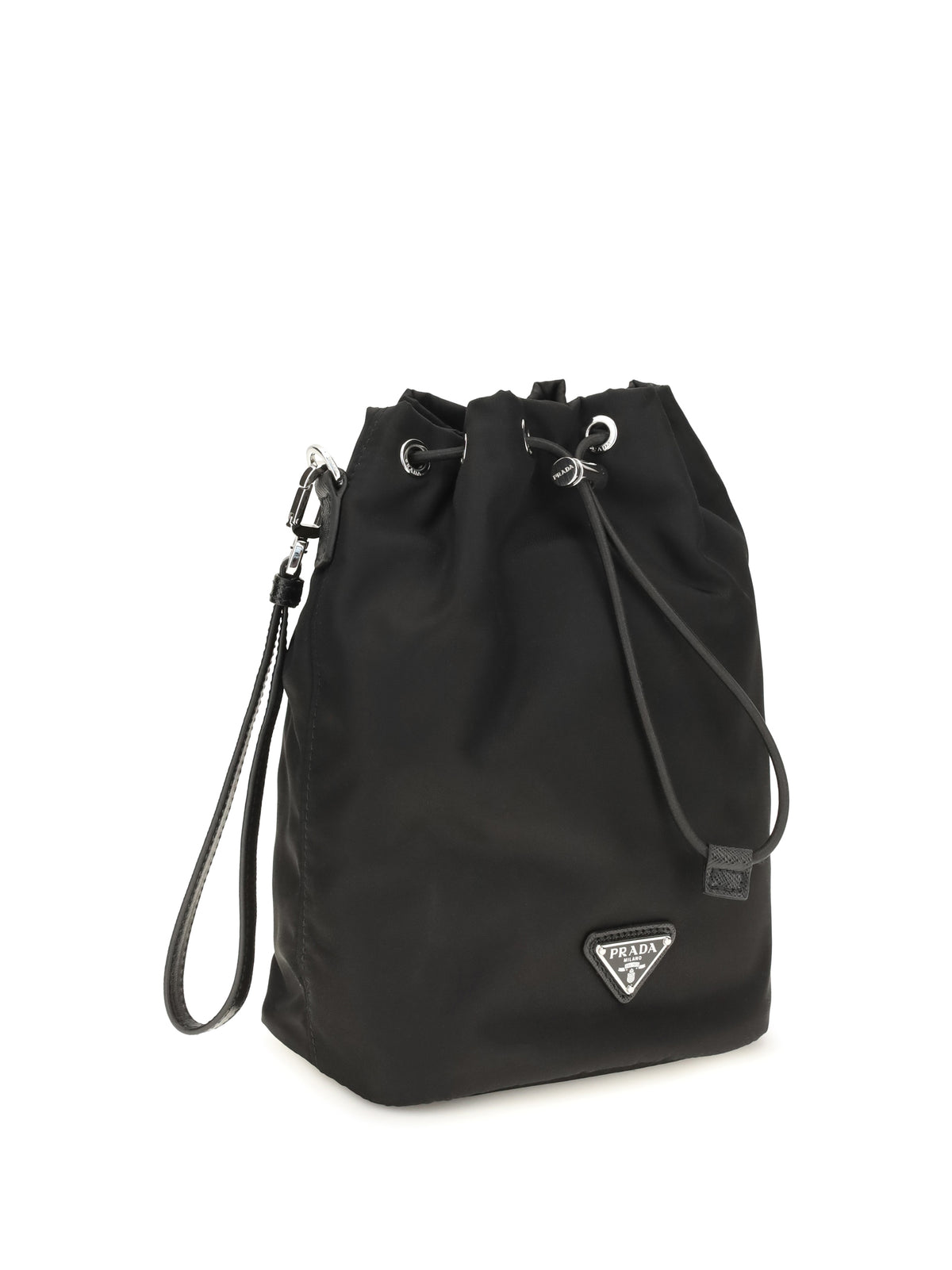 PRADA Prada Men Re-Nylon And Saffiano Leather Bucket Bag