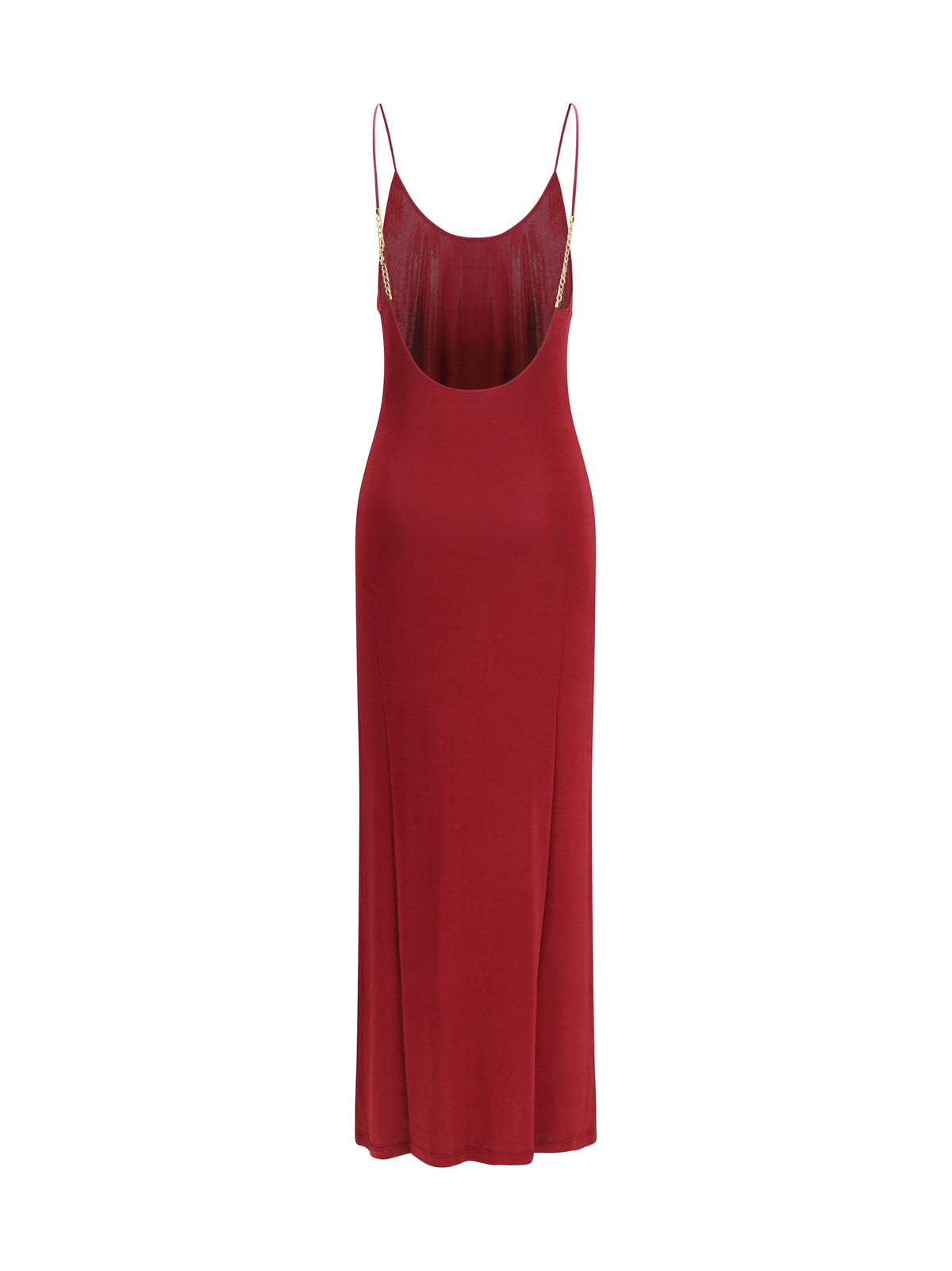 SAINT LAURENT Saint Laurent Women Backless Knit Dress With Cassandre Chain