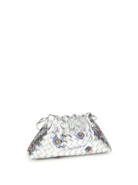 Bottega Veneta Women Dustbag Clutch Bag With Floral Appliqués