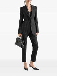 Dolce & Gabbana Women Turlington Single-Breasted Jacket In Pinstripe Wool