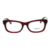 Burberry Eyeglasses Rectangle Full Rim, Black Frame and Clear Demo Lenses Lens BE24223001