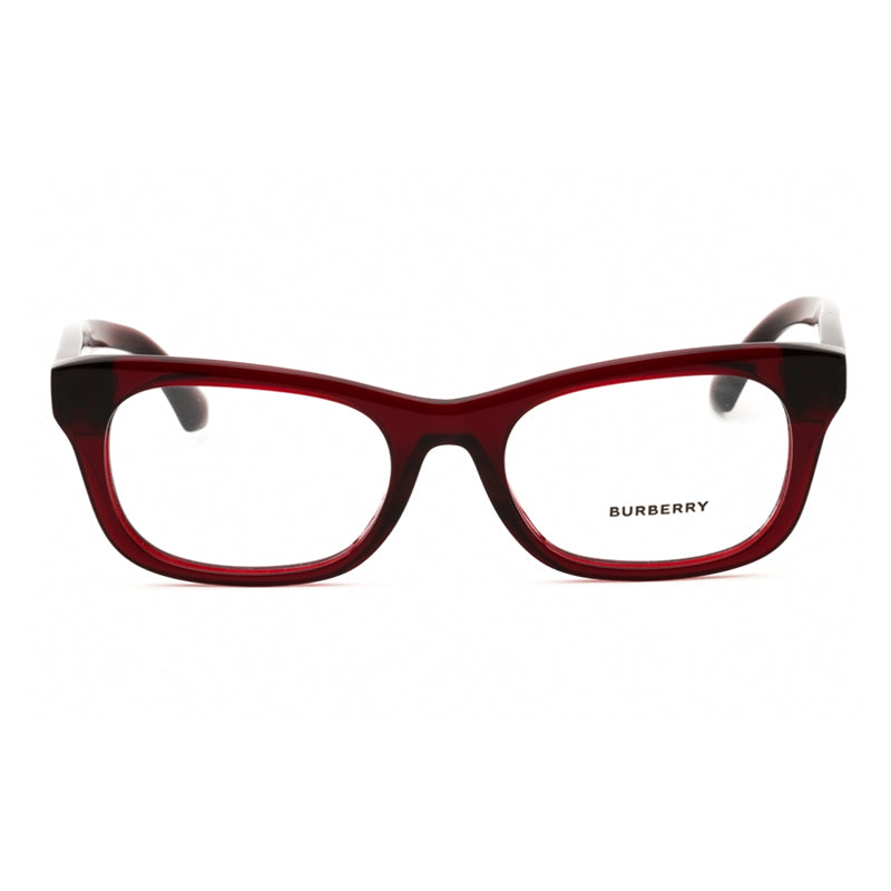 Burberry Eyeglasses Rectangle Full Rim, Black Frame and Clear Demo Lenses Lens BE24223001