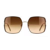 Tom Ford Sunglasses Square Full Rim, Shiny Rose Gold Frame and Violet Lens FT100632Y